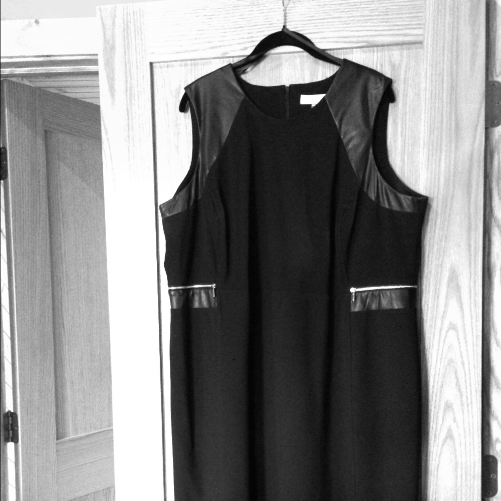 Calvin Klein dress with zipper accents